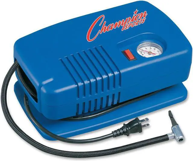 Alt view image 6 of 12 - Champion Sports Deluxe Electric Inflating Pump - Blue