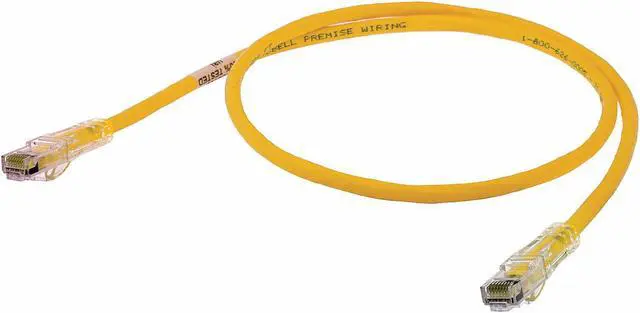 Alt view image 2 of 2 - HUBBELL PREMISE WIRING HC6Y15 Ethernet Cable,Cat 6,Yellow,15 ft.