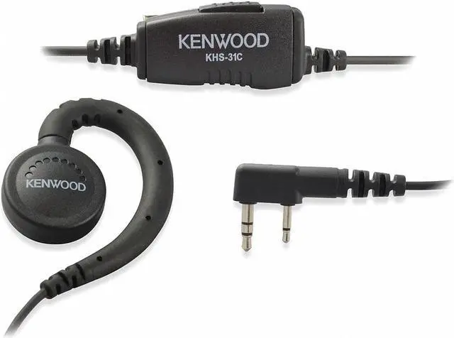 Main image of Ear Loop Earpiece,Plstc/Metal,38inL Cord KENWOOD KHS-31C