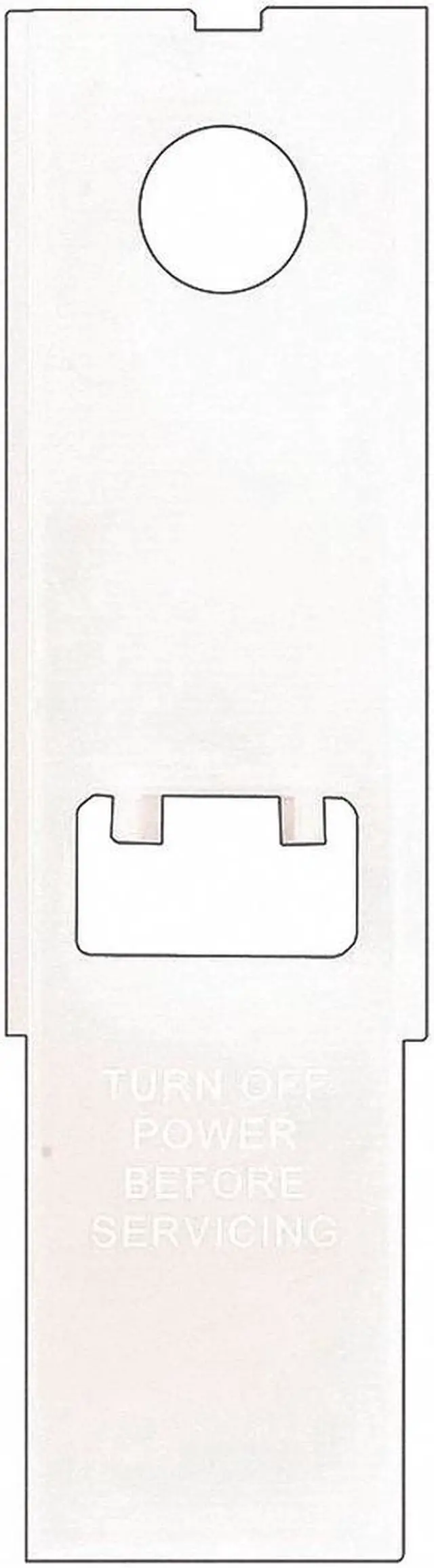 Alt view image 2 of 2 - RHEEM AP8313-10 Thermostat Cover,Plastic,7" x 2"