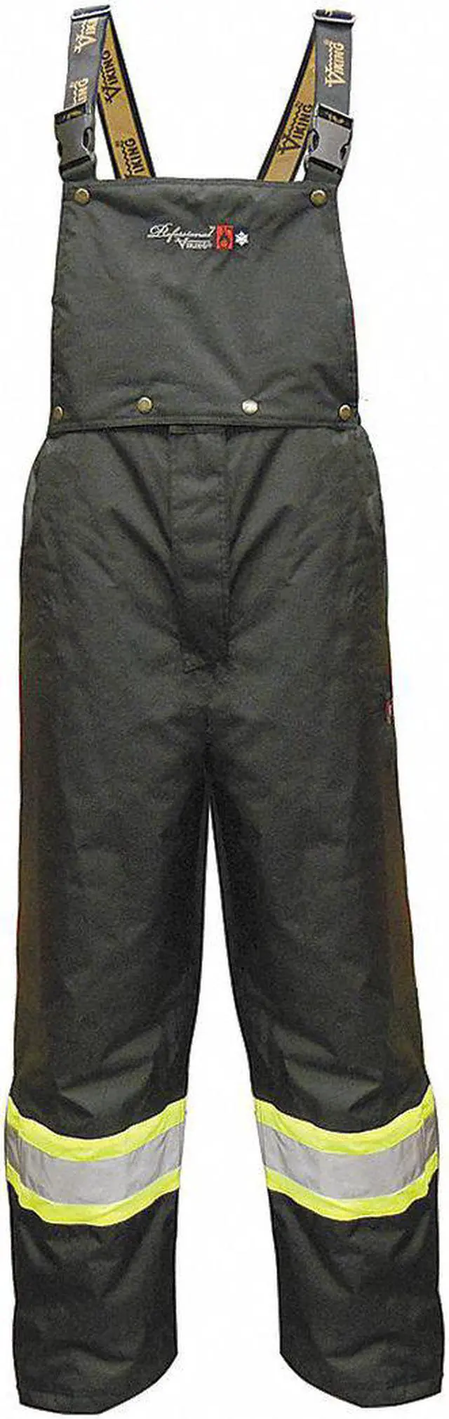 Alt view image 2 of 2 - VIKING 3907FRP-XXXL Flame-Resistant Rain Bib Pants, 3XL, 32 1/2 in Inseam,