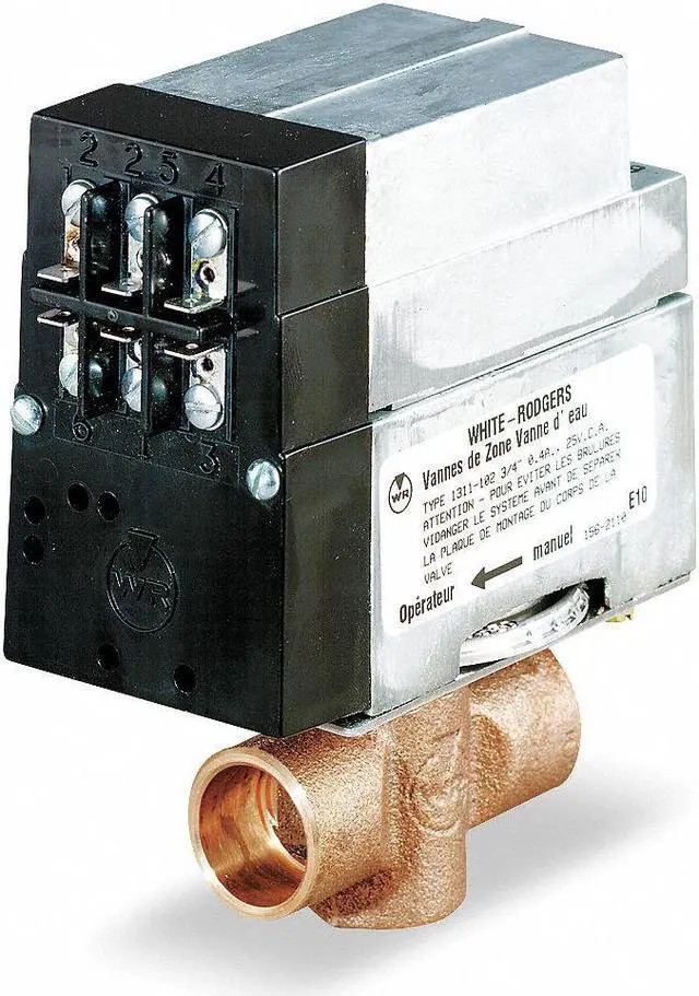 Alt view image 2 of 3 - WHITE-RODGERS 1311-103 Motorized Zone Valve,5-5/8x4-5/8x2-5/8