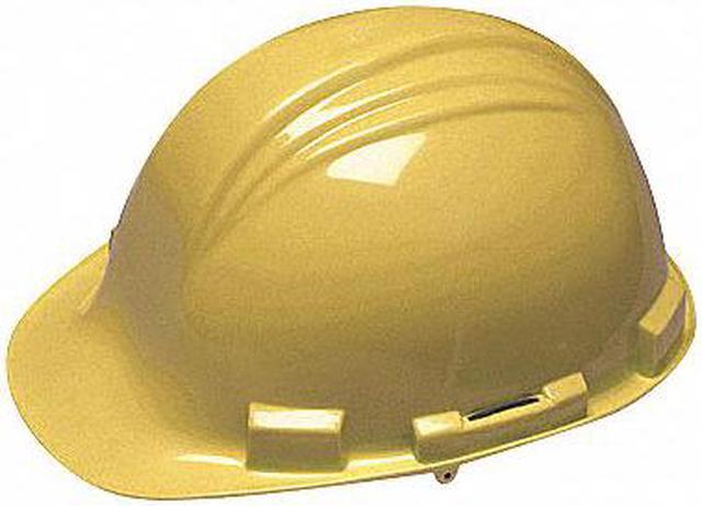 Alt view image 9 of 9 - NORTH SAFETY PRODUCTS The Peak A79 Hard Hat HDPE Shell Yellow A79R020000