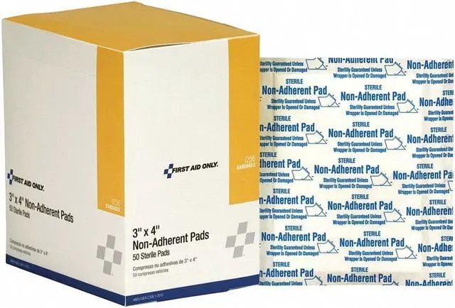 Alt view image 5 of 5 - First Aid Only I256 Refill For Smartcompliance General Business Cabinet, Non-Adherent Pads,3X4,50/Bx