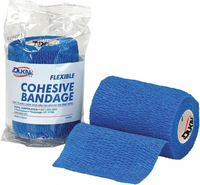 Main image of First Aid Only Self-Adherent Wrap, Blue, 3inWx5 yd.L Blue  Elastic Fabric 5-933