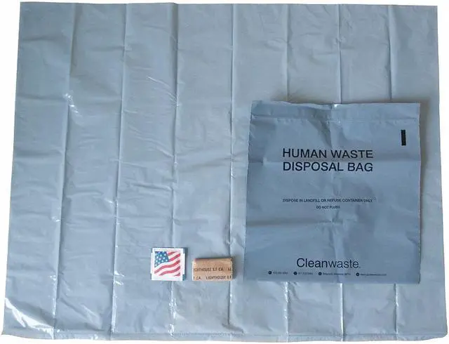 Alt view image 2 of 6 - CLEANWASTE D313W50 Toilet Kit,Biodegradeable,PK50