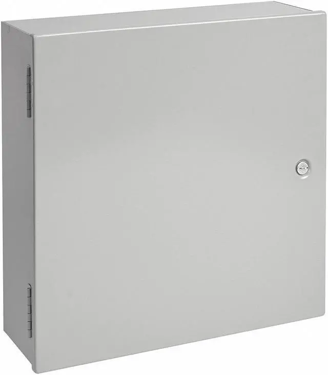 Alt view image 6 of 6 - Hoffman A24N24ALP Medium Enclosure, NEMA 1, Steel, 24.00" x 24.00" x 6.62", Gray