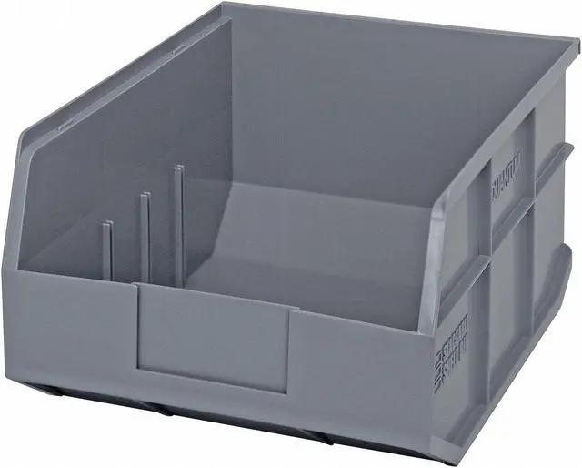 Alt view image 2 of 2 - QUANTUM STORAGE SYSTEMS SSB445GY Shelf Storage Bin, Polypropylene, Gray, 7 in