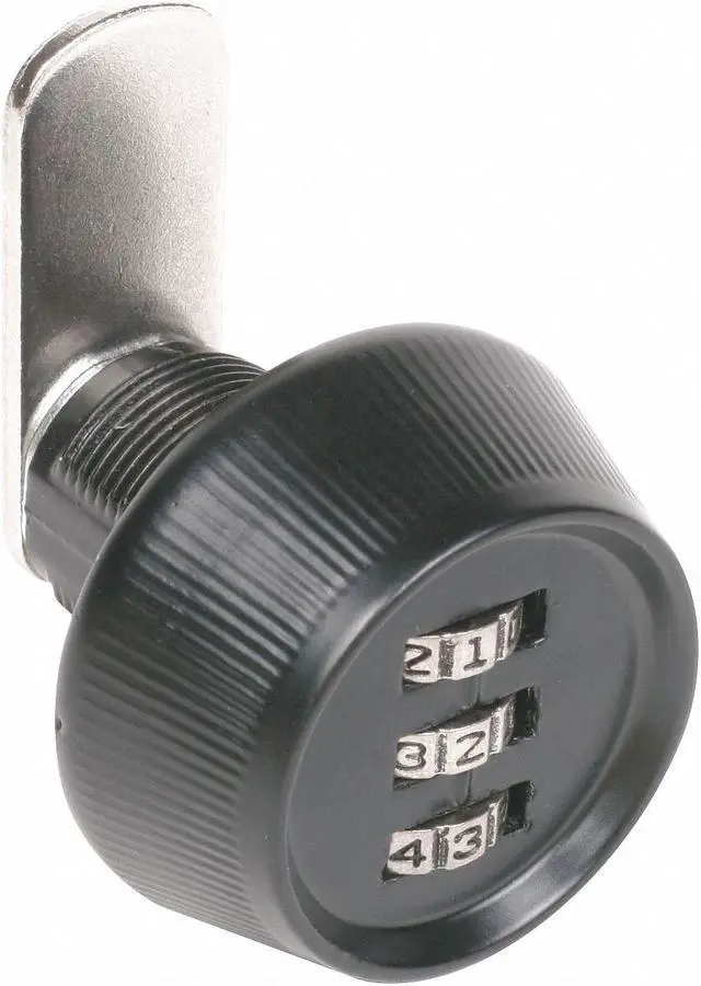 Alt view image 2 of 3 - CCL 39023 Keyless Combination Cam Locks, Black, 27/32 in For Door Thickness, 2