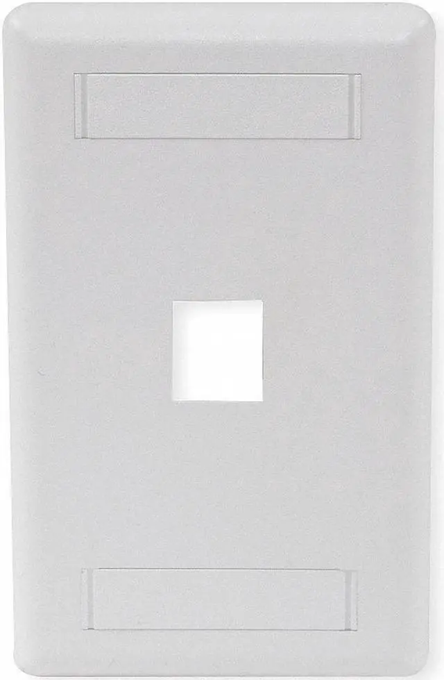 Alt view image 6 of 6 - PLATE, WALL, FLUSH,1-G,1PORT,WH