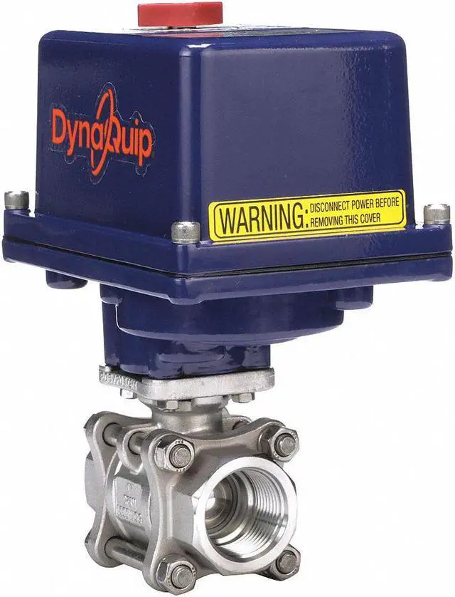 Alt view image 3 of 4 - DYNAQUIP CONTROLS E3S25AJE21 1" FNPT Stainless Steel Electronic Ball Valve 2-Way