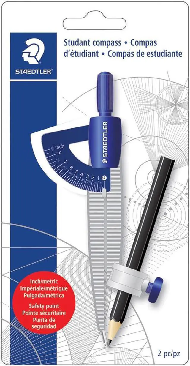Alt view image 4 of 6 - Staedtler Student Compass w/Pencil