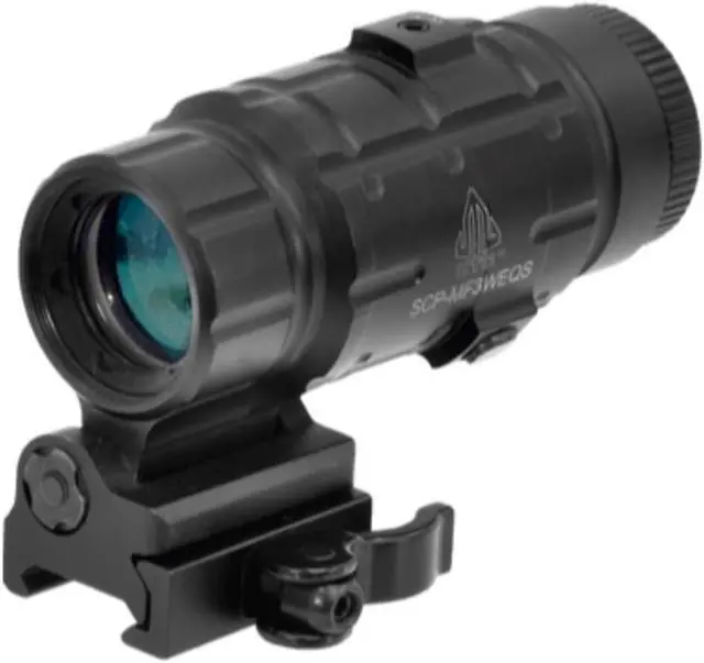 Alt view image 4 of 7 - UTG SCPMF3WEQS UTG 3X MAGNIFIER FLIP TO SIDE QD MOUNT