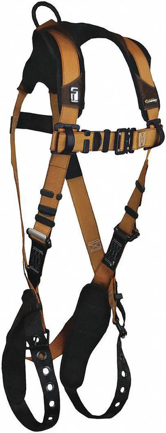 Main image of FALLTECH G7080BM Full Body Harness, Vest Style, M, Polyester, Brown/Gold
