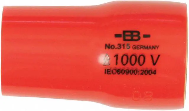 Main image of 17mm Chrome Vanadium Insulated Socket with 3/8" Drive Size and Chrome Finish
