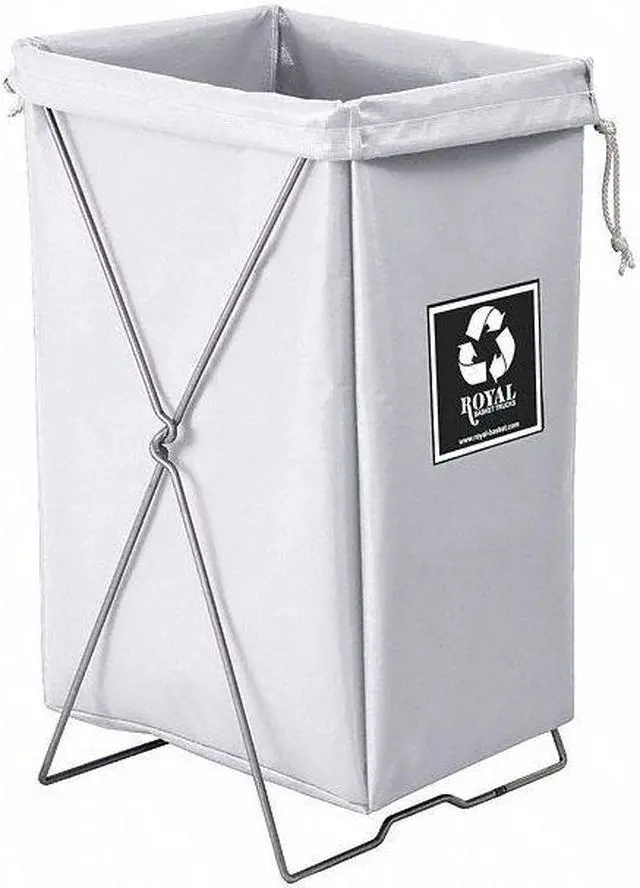 Alt view image 2 of 2 - ROYAL BASKET TRUCKS G00-WWX-EBK Steel/Vinyl Enviro Hamper Kit White