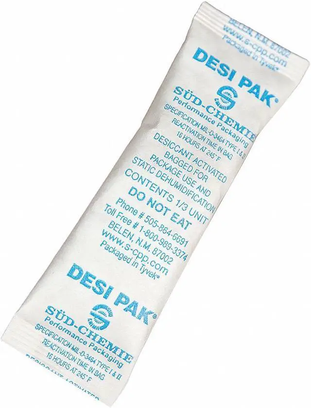 Alt view image 2 of 2 - ARMOR SHIELD D1/3UCT Desiccant,3-1/2in. L,1in W,1/3 oz,PK700