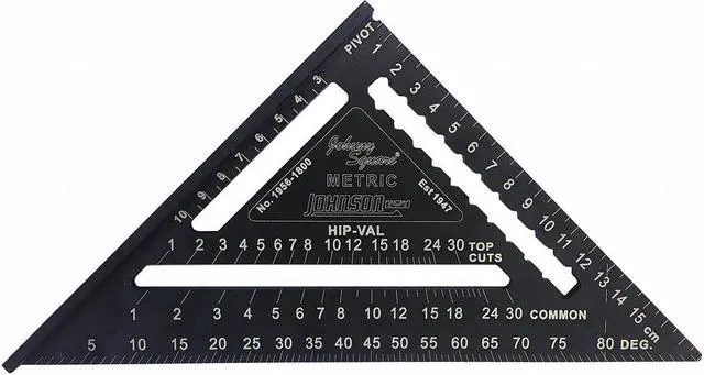 Main image of JOHNSON LEVEL & TOOL 1956-1800 Rafter Square,Aluminum,18cm