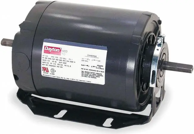 Alt view image 3 of 3 - DAYTON 6K866BA Tool Motor, 2-Shaft, 1/2hp, 3450rpm, 115V