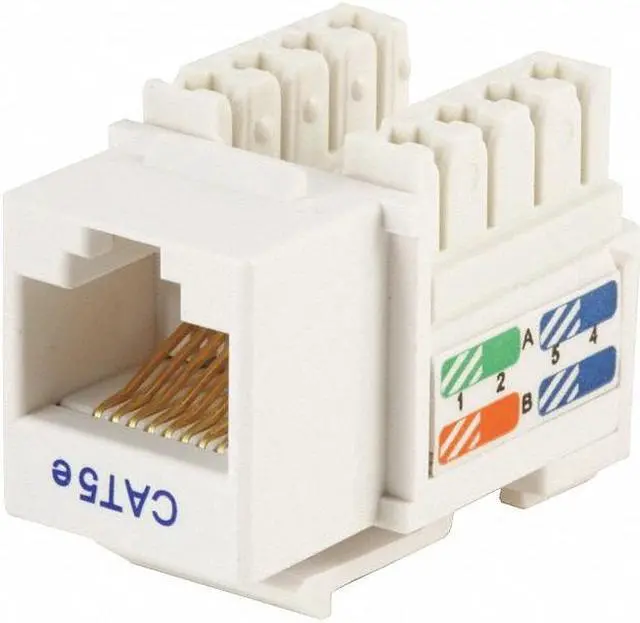 Alt view image 5 of 8 - Monoprice Inc. Cat5e Punch Down Keystone Jack - White