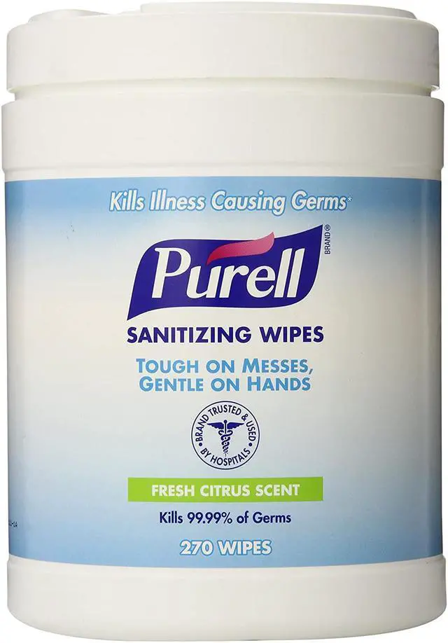 Alt view image 5 of 7 - Gojo - 9113-06 - Sanitizing Hand Wipes, 6 x 6 3/4, White, 270/Canister - QTY 1 Canister