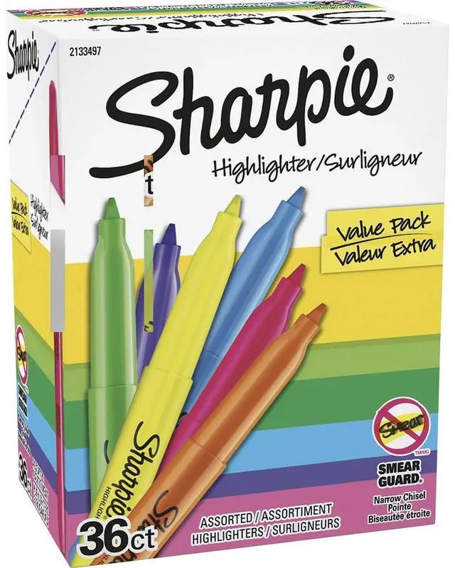 Main image of Pocket Style Highlighters Assorted Ink Colors Chisel Tip Assorted Barrel Colors 36/Pack 2134497