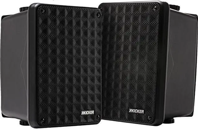Alt view image 9 of 20 - Kicker 46KB6B KB6 Outdoor/Indoor Speakers - Black