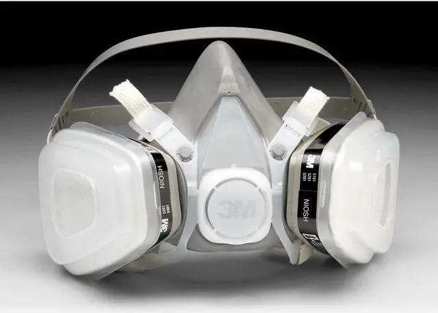 Alt view image 16 of 20 - Dual Cartridge Respirator Assembly 52P71, Organic Vapor/P95, Medium