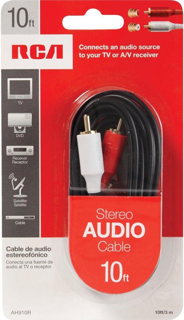 Alt view image 8 of 10 - RCA AH910 Stereo Hook-Up Cable (10 ft)