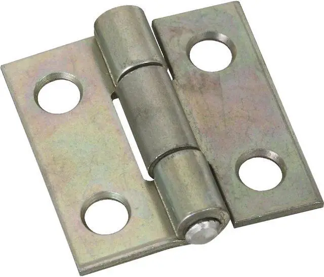 Main image of National, N145-920, 2 Per Pack, 1" x 1", Zinc, Light Narrow Hinge