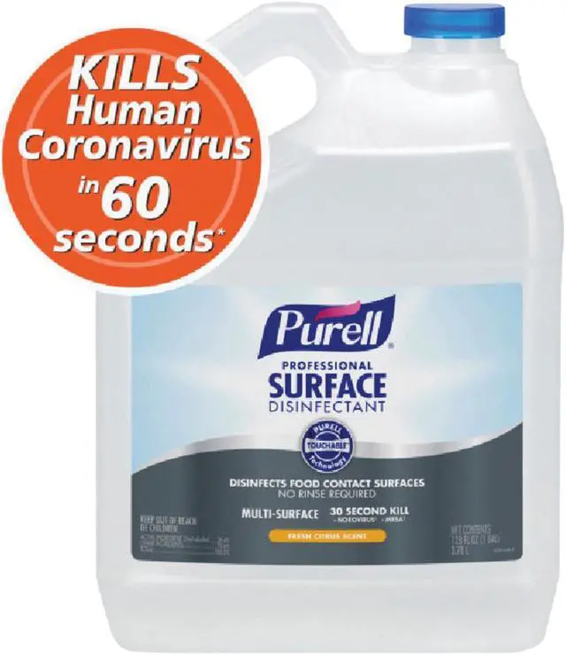Main image of Purell Disinfectant, 1 gal. Jug, Alcohol Like Liquid, Ready to Use, 4 PK 4342-04