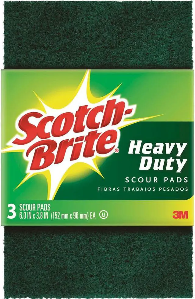 Alt view image 9 of 15 - 3M Scotch-Brite Heavy Duty Scouring Pad (3 Count) 223-10