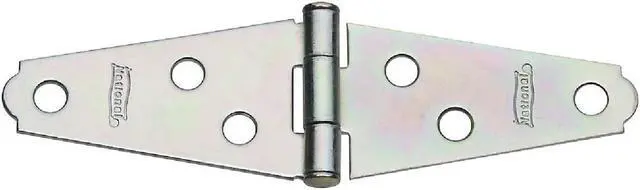 Alt view image 5 of 6 - National 2 In. Zinc Light Strap Hinge (2-Pack) N127365