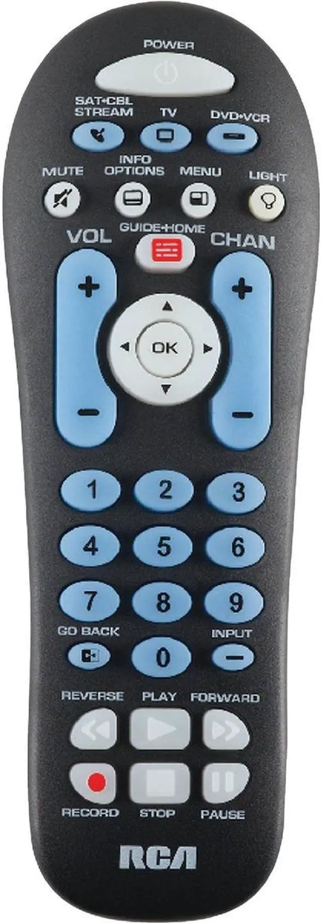 Alt view image 2 of 11 - RCA RCR313BR Universal 3 Device Remote Control