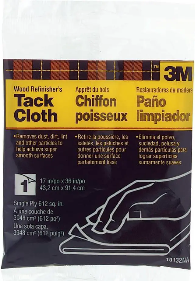 Alt view image 11 of 13 - Wood Refinisher Tack Cloth 3M Tack Cloth 10132 051111101322