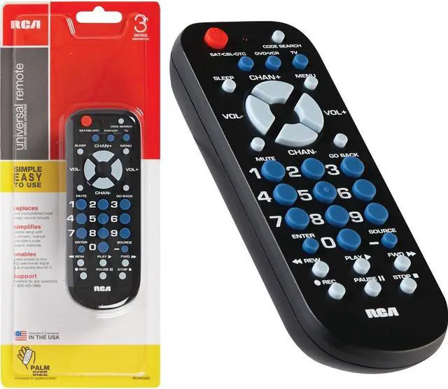 Alt view image 7 of 15 - RCA RCU503BR Universal Remote Control