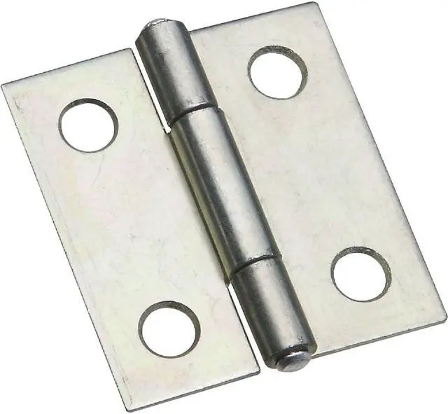Alt view image 2 of 4 - National, N146-043, 2 Pack, 1-1/2" x 1-7/16", Zinc, Light Narrow Hinge