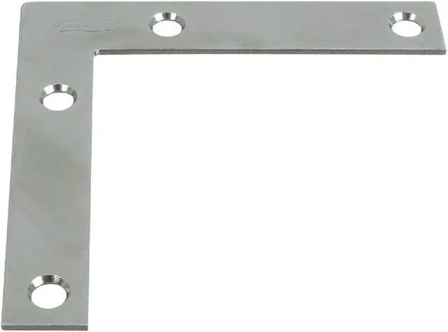 Alt view image 4 of 5 - National Catalog 117 3-1/2 In. x 5/8 In. Zinc Flat Corner Iron (4-Count) N114025