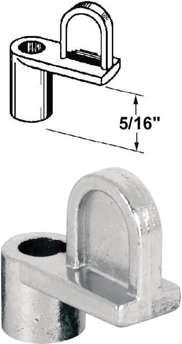 Alt view image 7 of 8 - Prime Line, PL 7735, 12 Pack, 5/16", Mill Finish, Die Cast Screen Clips