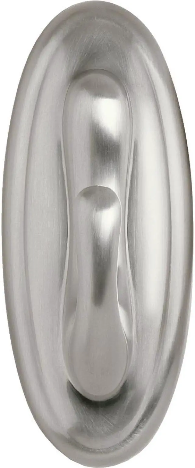 Alt view image 4 of 4 - 3M 17053BN Command Traditional Brushed Nickel Finish Large Hook 1 hook, 2 strips