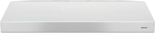 Alt view image 3 of 11 - Broan Glacier 30 In. Convertible White Range Hood BCSD130WW