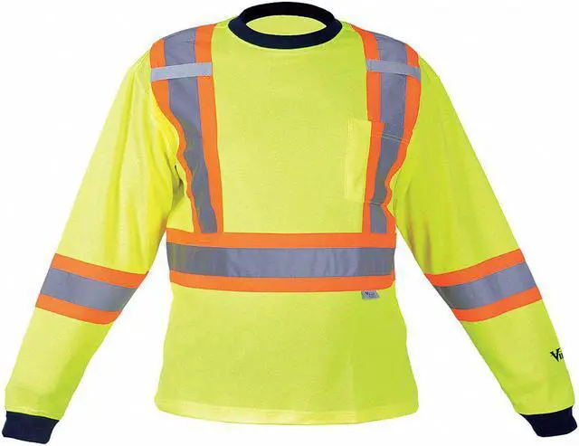 Main image of VIKING 6015G-M Viking Safety Poly/Cotton LS T-Grn