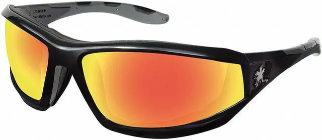 Main image of Mcr Safety REAPER  Scratch-Resistant Safety Glasses, Red/Fire Mirror Lens Color