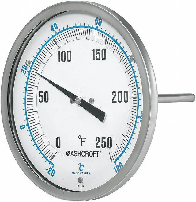 Alt view image 2 of 3 - ASHCROFT 50EI60R Dial Thermometer,Silicone Dampening