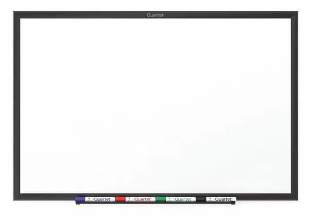 Alt view image 3 of 11 - Quartet S537B Classic Series Melamine Total Erase Dry Erase Board, 72" x 48" - White Surface/Black Frame
