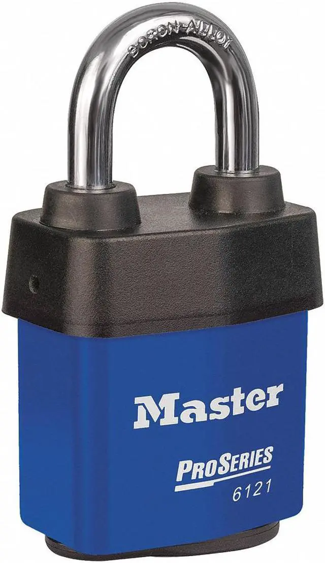 Alt view image 2 of 3 - MASTER LOCK 6121KABLU Lockout Padlock,KA,Blue