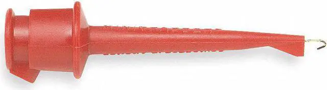 Alt view image 2 of 3 - POMONA 3925-2-G/10P Test Clip,300VDC,5A,Red,PK10