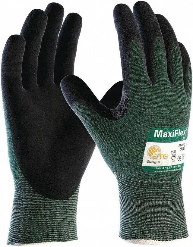 Main image of PACIFIC HELMETS 34-8743/S Cut Resistant Coated Gloves, A2 Cut Level, Nitrile,
