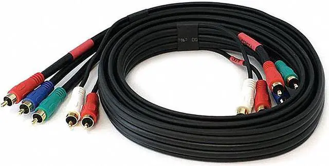 Alt view image 4 of 5 - Monoprice 6ft 22AWG 5-RCA Component Video/Audio Coaxial Cable (RG-59/U) - Black