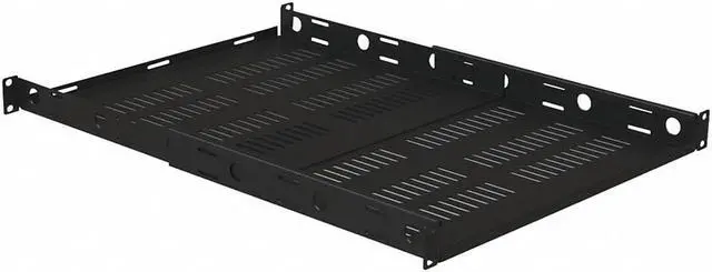 Alt view image 2 of 3 - VIDEO MOUNT PRODUCTS ERS1U4P 1U Vented Adjustable Four Post Rack Shelf